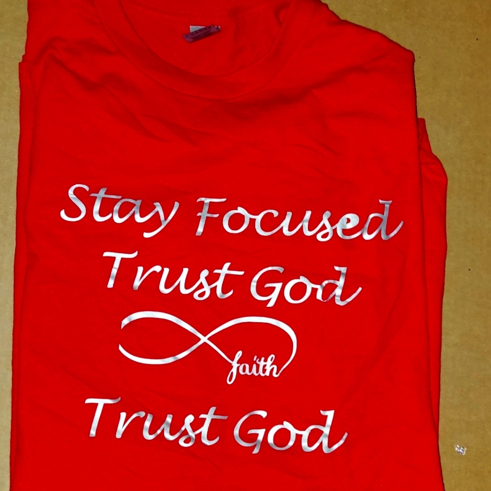 Red t short sleeve t shirt